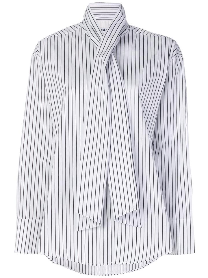 Msgm Pussy-bow Fastening Shirt - White