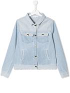 Chloé Kids Lightweight Denim Jacket - Blue