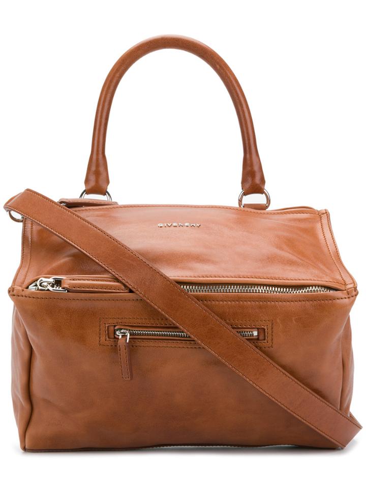 Givenchy Rectangular Shape Tote Bag - Brown