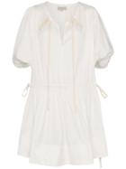 Lee Mathews Elise Tunic Mini Dress - White