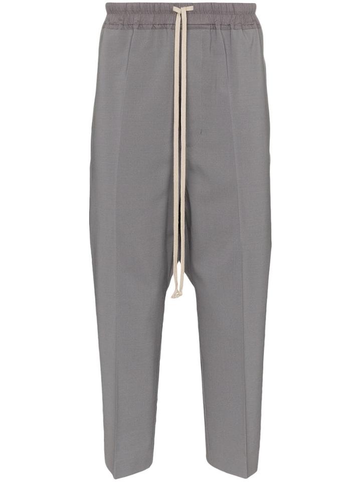 Rick Owens Astaires Drop Crotch Trousers - Grey