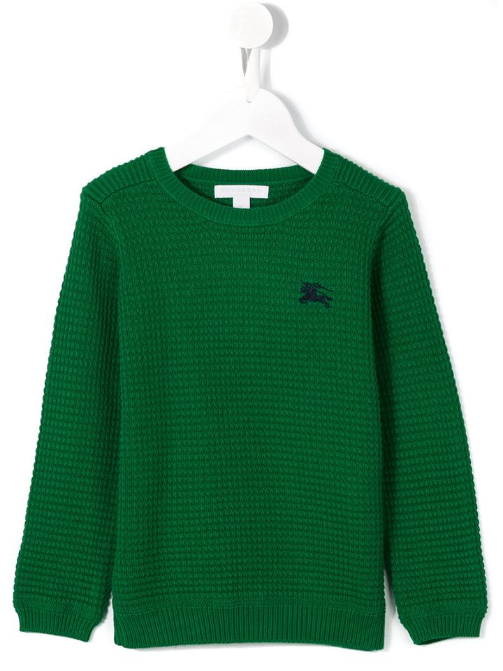 Burberry Kids Round Neck Sweatshirt, Boy's, Size: 8 Yrs, Green