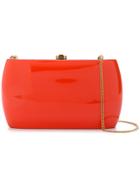 Rocio Rounded Shape Clutch Bag - Orange