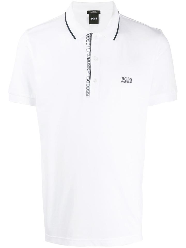 Boss Hugo Boss Chest Logo Polo Shirt - White