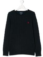 Ralph Lauren Kids Cable Knit Sweater - Blue