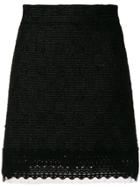 Dolce & Gabbana Tweed Mini Skirt - Black