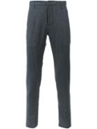 Dondup Classic Back Pocket Trousers, Men's, Size: 35, Grey, Spandex/elastane/virgin Wool