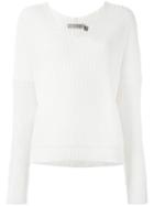 Vince V-neck Jumper, Women's, Size: Xs, Nude/neutrals, Cotton