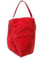 Poiret Geometric Shaped Shoulder Bag - Red