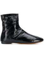 Givenchy Varnished Ankle Boots - Black