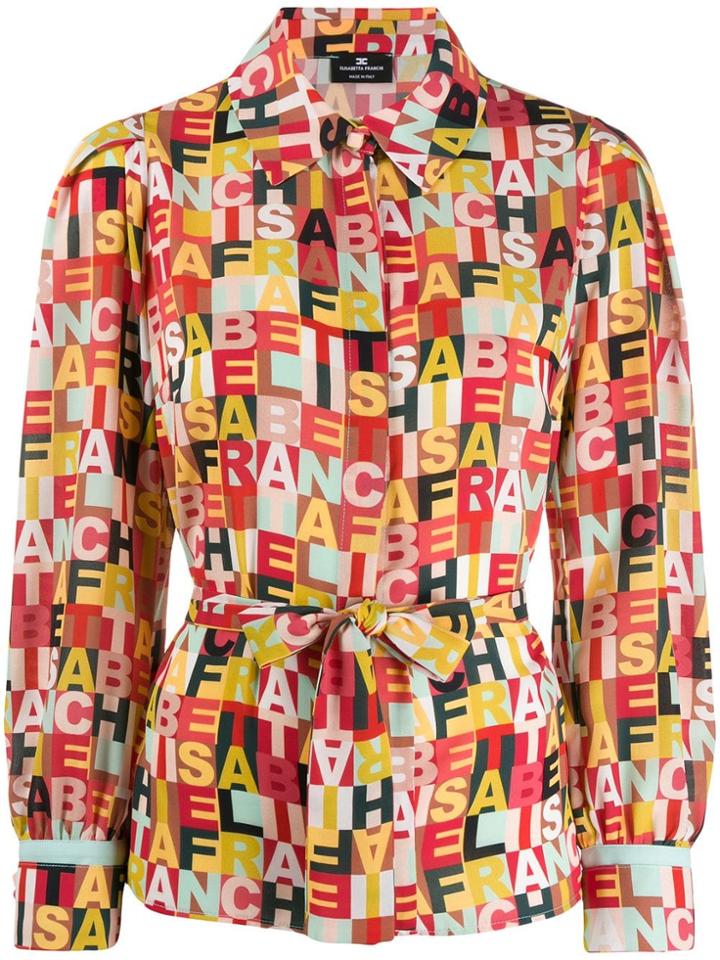 Elisabetta Franchi Tie-waist Blouse - Red