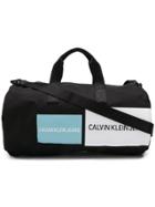 Ck Jeans Logo Patch Barrel Bag - Black