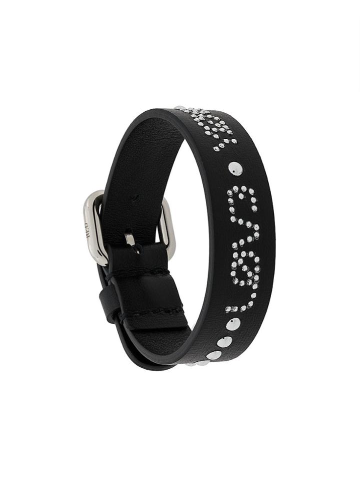 Red Valentino Red(v) Studded Bracelet - Black
