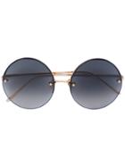 Linda Farrow Aviator Sunglasses - Yellow & Orange