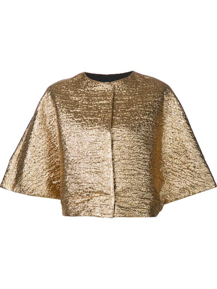Lanvin Wide Sleeve Metallic Top