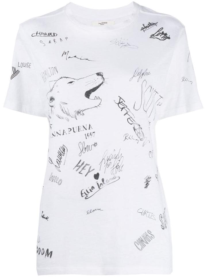 Isabel Marant Étoile Illustrated Print T-shirt - White