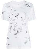 Isabel Marant Étoile Illustrated Print T-shirt - White