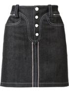 Paco Rabanne Denim Mini Skirt - Black