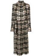 Petar Petrov Check Shift Dress - Brown