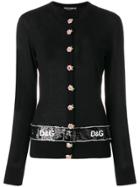 Dolce & Gabbana Sequin Border Cardigan - Black