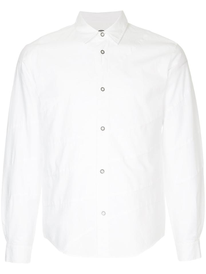Anrealage Panelled Asymmetric Shirt - White
