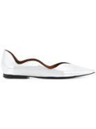 Proenza Schouler Scalloped Ballerina Pumps - Metallic