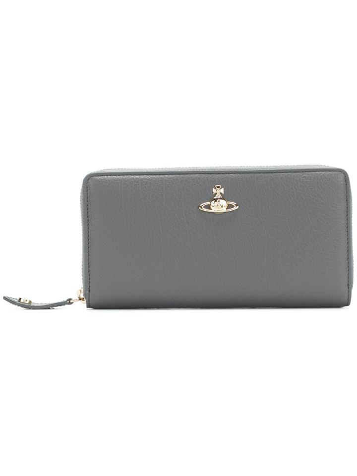 Vivienne Westwood Zip Around Wallet - Grey