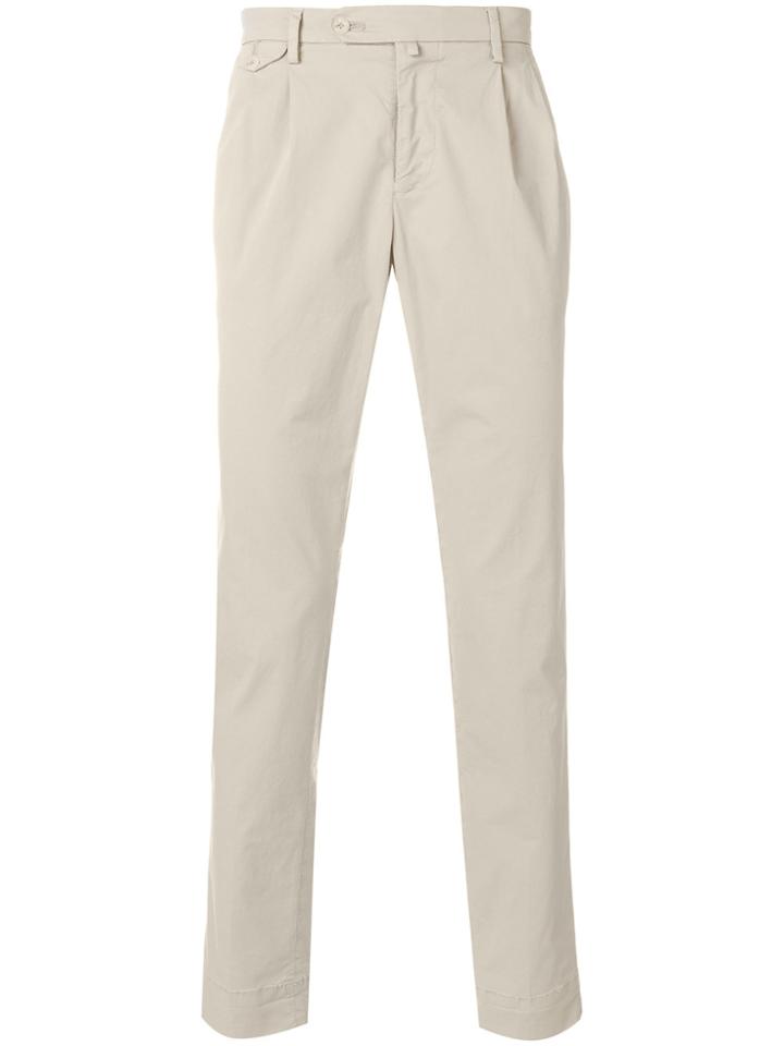 Briglia 1949 Pleated Detail Chinos - Brown