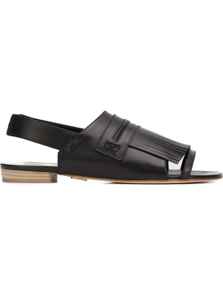 Maiyet Carson Fringe Slingback Sandals
