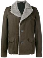 Lanvin Aviator Jacket, Men's, Size: 48, Brown, Cotton/polyester/lamb Fur
