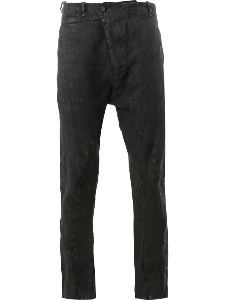 Masnada Wrap Front Skinny Trousers - Black