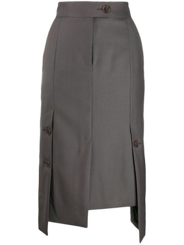 Eudon Choi Elsa Ruffled Skirt - Grey