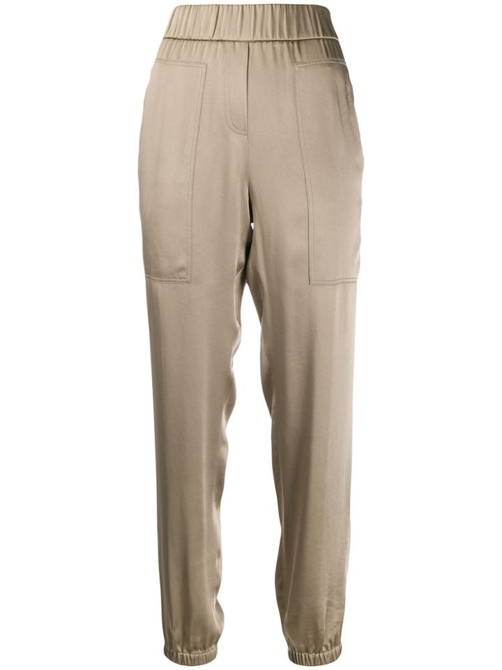 Fabiana Filippi Elasticated Waist Trousers - Green