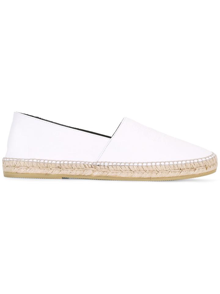 Kenzo Embossed Espadrilles - White