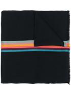 Paul Smith Stripe Detail Scarf - Black