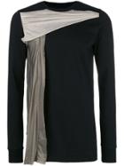 Rick Owens Draped Panel T-shirt - Black