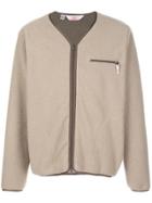 Battenwear Lodge Faux-shearling Cardigan - Neutrals