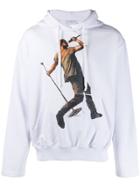 Ih Nom Uh Nit Kanye Drake Print Hoodie - White