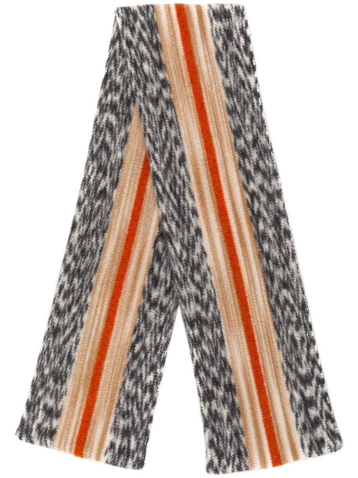 Missoni Stripe Details Scarf - Grey