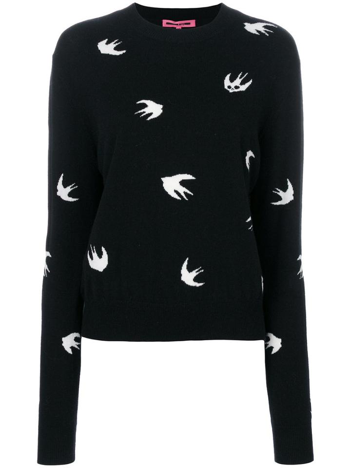 Mcq Alexander Mcqueen - Swallow Pullover - Women - Cashmere/wool - Xs, Black, Cashmere/wool