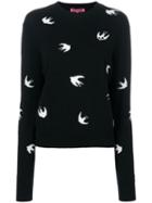 Mcq Alexander Mcqueen - Swallow Pullover - Women - Cashmere/wool - Xs, Black, Cashmere/wool