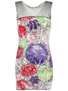 Jean Paul Gaultier Pre-owned Printed Knit Mini Dress - Black