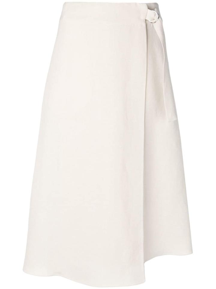 Jil Sander Navy Buckle Fastening Skirt - Neutrals