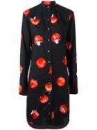 Paul Smith Cherry Print Dress, Women's, Size: 46, Black, Cotton/cupro