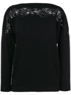 Ermanno Scervino Lace Effect Sweater - Black