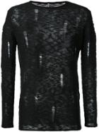 First Aid To The Injured Mastoid Knitted Top - Black