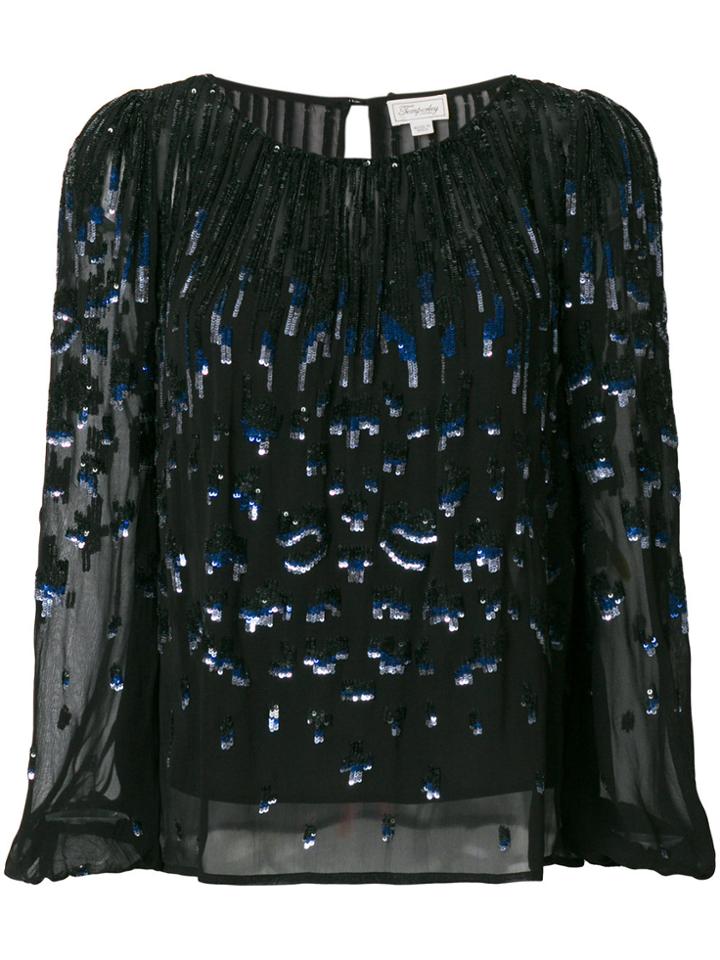 Temperley London Sequin Embellished Blouse - Black