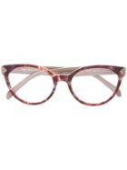 Prada Eyewear Round Frame Glasses - Brown