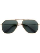 Oliver Goldsmith Geometric Shape Aviators - Metallic
