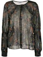 Liu Jo Sheer Paisley Blouse - Blue